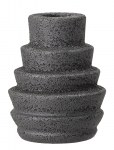 Bloomingville - Emin Lysestage, Sort, Stent&oslash;j - Candlesticks & Tealight Holders - ONE SIZE