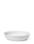 Lyngby Porcel&aelig;n - Rhombe Desserttallerken &Oslash;16 Cm Hvid - Supitaldrikud - &Oslash; 16 CM