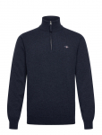 GANT - Superfine Lambswool Half Zip - Poolpika lukuga džemprid - XXXL