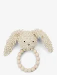 Smallstuff - Rattle Silicone Ring, Rabbit, Off. White Boucl&eacute; - K&otilde;ristid - ONE SIZE 13 cm