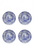 Spode - Blue Italian Lunch Plate 4-Pack - Praetaldrikud - &Oslash; 23 CM
