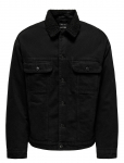 ONLY & SONS - Onswilson Sherpa Blk 0971 Dnm Jacket - L&uuml;hikesed teksap&uuml;ksid - S