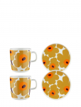Marimekko Home - Unikko Breakfast Set 4 Pcs - V&auml;ikesed taldrikud - ONE SIZE
