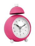 KARLSSON - Alarm Clock Chaplin Metal Matt Bright Pink - Kellad - H:12.7CM