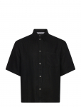 Weekday - Relaxed Short-Sleeved Linen-Blend Shirt - L&uuml;hikeste varrukatega s&auml;rgid - S