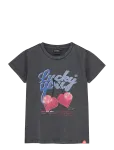 Indian Blue Jeans - T-Shirt Cherry - L&uuml;hikeste varrukatega - 110