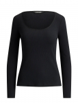 Lauren Ralph Lauren - Rib-Knit Long-Sleeve Scoopneck Tee - Pikkade varrukatega - L