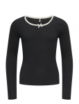 Kids Only - Kogsofia L/S Bow Top Jrs - Pikkade varrukatega T-s&auml;rgid - 122-128