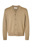 Selected - Slhtray Ls Merino Chunky V-Neck Cardigan - Kardiganid - S
