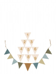 Fabelab - Garland Blue Mix - Birthday - Sisustustarvikud ja detailid - ONE SIZE