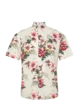 Lindbergh - Linen Blend Shirt S/S - L&uuml;hikeste varrukatega s&auml;rgid - XL