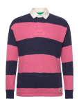 Polo Ralph Lauren - Striped Linen-Cotton Rugby Sweater - Pikkade varrukatega kootud polos&auml;rgid - M