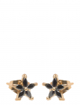 Bud To Rose - Ivy Crystal Earring Black/Gold - Needid - ONE SIZE