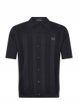 Fred Perry - Tonal Vertical Stripe Shirt - L&uuml;hikeste varrukatega kootud polos&auml;rgid - S