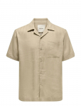 ONLY & SONS - Onslaurence Linen Resort Collar Ss Noos - Vabaaja s&auml;rgid - XXL
