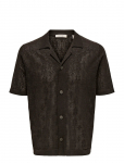 ONLY & SONS - Onsken Life Reg 12 Ss Shirt Knit - L&uuml;hikeste varrukatega kootud polos&auml;rgid - M