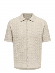 ONLY & SONS - Onstalon Life Reg Ss Shirt Knit - L&uuml;hikeste varrukatega kootud polos&auml;rgid - XXL