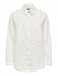 ONLY - Onljanine-Fio L/S Anglaise Shacket Pnt - Kerged suvejakid - XL