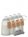 Momcozy - Momcozy Silicone Milk Storage Bags Grey 5Pcs - Rinnapumbad ja tarvikud - ONE SIZE