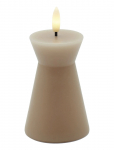 Sirius Home - Nordisk Skulptur, Sille Kegle &Oslash;6,5X10 Cm, Light Caramel - LED-k&uuml;&uuml;nlad - ONE SIZE