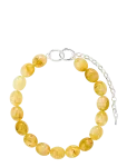 Pilgrim - Still Necklace Silver-Plated/Yellow - Statement kaelakeed - ONE SIZE