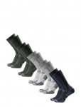 Danish Endurance - Classic Hiking Crew Socks 5-Pack Black/Grey 39-42 - Spordisokid - 39-42