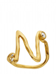 Maanesten - N Alphabet Ring - S&otilde;rmused - 57
