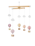 JaBaDaBaDo - Wooden Mobile Air Ballon Pink - Beebimonitorid - ONE SIZE