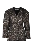 Ganni - Animal Print Blazer - &Uuml;herealised bleiserid - 34