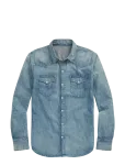 Polo Ralph Lauren - Slub Denim Western Shirt - Vabaaja - XL