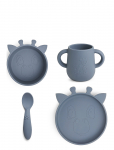 Nuuroo - Lykke Silicone Dinner Set 4-Pack Giraf - &Otilde;htus&ouml;&ouml;gikomplektid - ONE SIZE