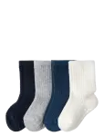 Lindex - Sock 4P Rib Solid - Sokid - 19/21
