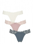 Missya - Seamless String W Lace On Side 3-Pack - Stringid - XL