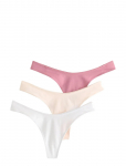 Lindex - Brief Nellie Thong Cotton 3 P - Stringid - S
