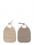 Filibabba - Hagesm&aelig;k M. Bindeb&aring;nd 2-Pak - Little Wonders + Warm Grey - Bibs - ONE SIZE
