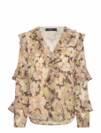 Lauren Ralph Lauren - Floral Ruffle-Trim Georgette Blouse - Pikkade varrukatega - XS