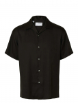 Selected - Slhrlxcharlie Satin Ss Shirt Resort - L&uuml;hikeste varrukatega s&auml;rgid - L