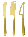 House Doctor - Cheese Knives, Hdcheese, Golden - Juustunoad - ONE SIZE