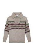 Maison Labiche - Privat Jacquard - Poolpika lukuga džemprid - M
