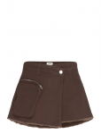 Monki - Asymmetric Cotton Twill Wrap Skort - L&uuml;hikesed seelikud - 42