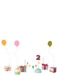 Kid's Concept - Birthday Table Decoration Kid's Hub - Sisustustarvikud ja detailid - ONE SIZE