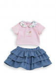 Corolle - Corolle Doll Clothes Ruffle Skirt With Top, 36 Cm - Nukuriided - 36 CM