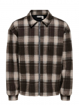 ONLY & SONS - Onshendon Loose Ls Zip Overshirt Sweat - Pealiss&auml;rgid - S