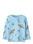 Name It - Nmfsoca Pippi Ls Top Lnoos Sky - Pikkade varrukatega T-s&auml;rgid - 110