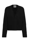 Monki - Lace-Trimmed V-Neck Sweater - Džemprid - XXS