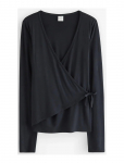 Lindex - Long-Sleeved Wrap Top - Pikkade varrukatega T-s&auml;rgid - 170