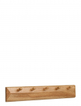 House Nordic - Bj&oslash;rk - Coat Rack With 5 Hooks, Oak, 50X8,5 Cm - Konksud ja nagid - 5.5X50X8.5CM
