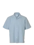 Selected - Slmrlxclay Linenblend Ss Shirt Res Noos - Vabaaja s&auml;rgid - XXL