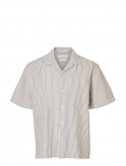 Selected - Slmrlxclay Linenblend Ss Shirt Res Noos - Vabaaja s&auml;rgid - M