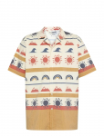 Knowledge Cotton Apparel - Relaxed Print Short Sleeve Shirt - L&uuml;hikeste varrukatega s&auml;rgid - XXL